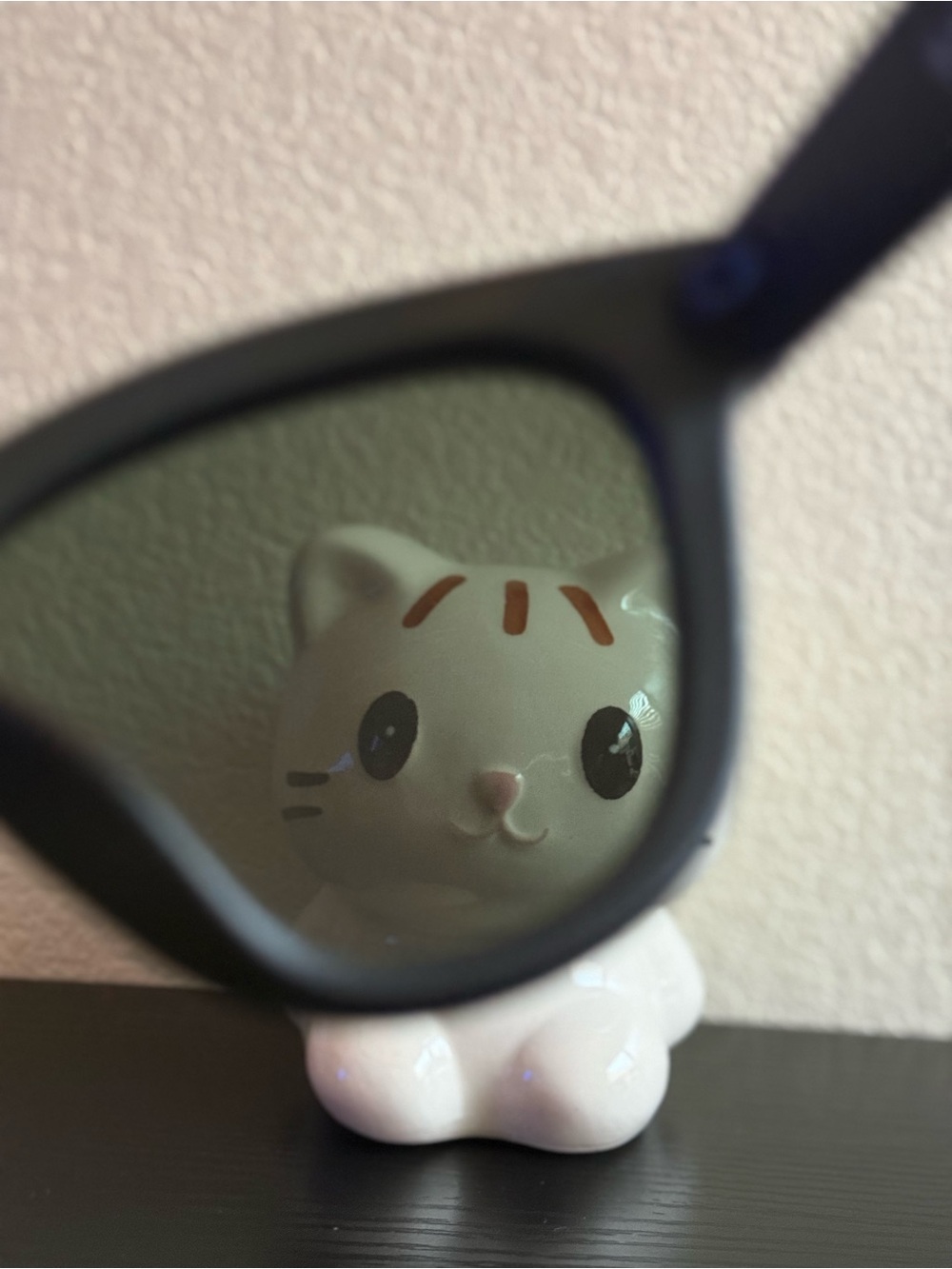 A.J. Morgan Black Cat-Eye Sunglasses with Dark Lenses - Picture 4 of 4